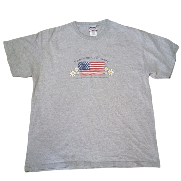 Sonoma Tops - Sonoma Gray T-Shirt Keep America Beautiful Adult L